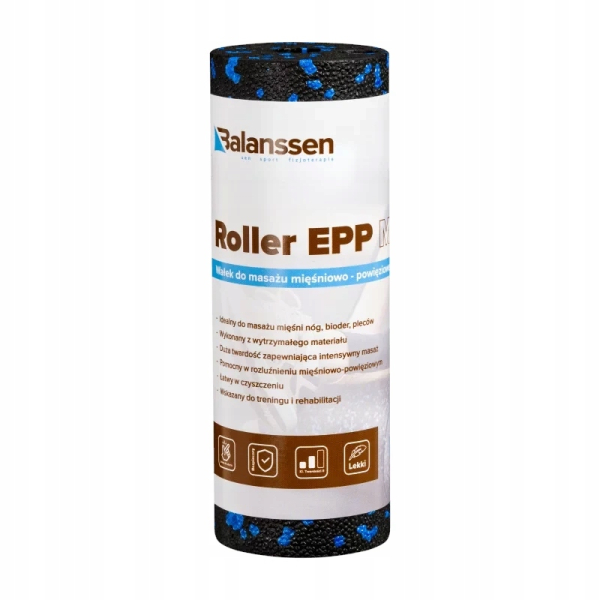 Wałek gładki Balanssen 15 cm x 5 cm, niebieski roller